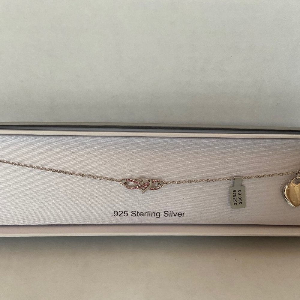 Things Remembered Bracelet w/ CZ heart & infinity